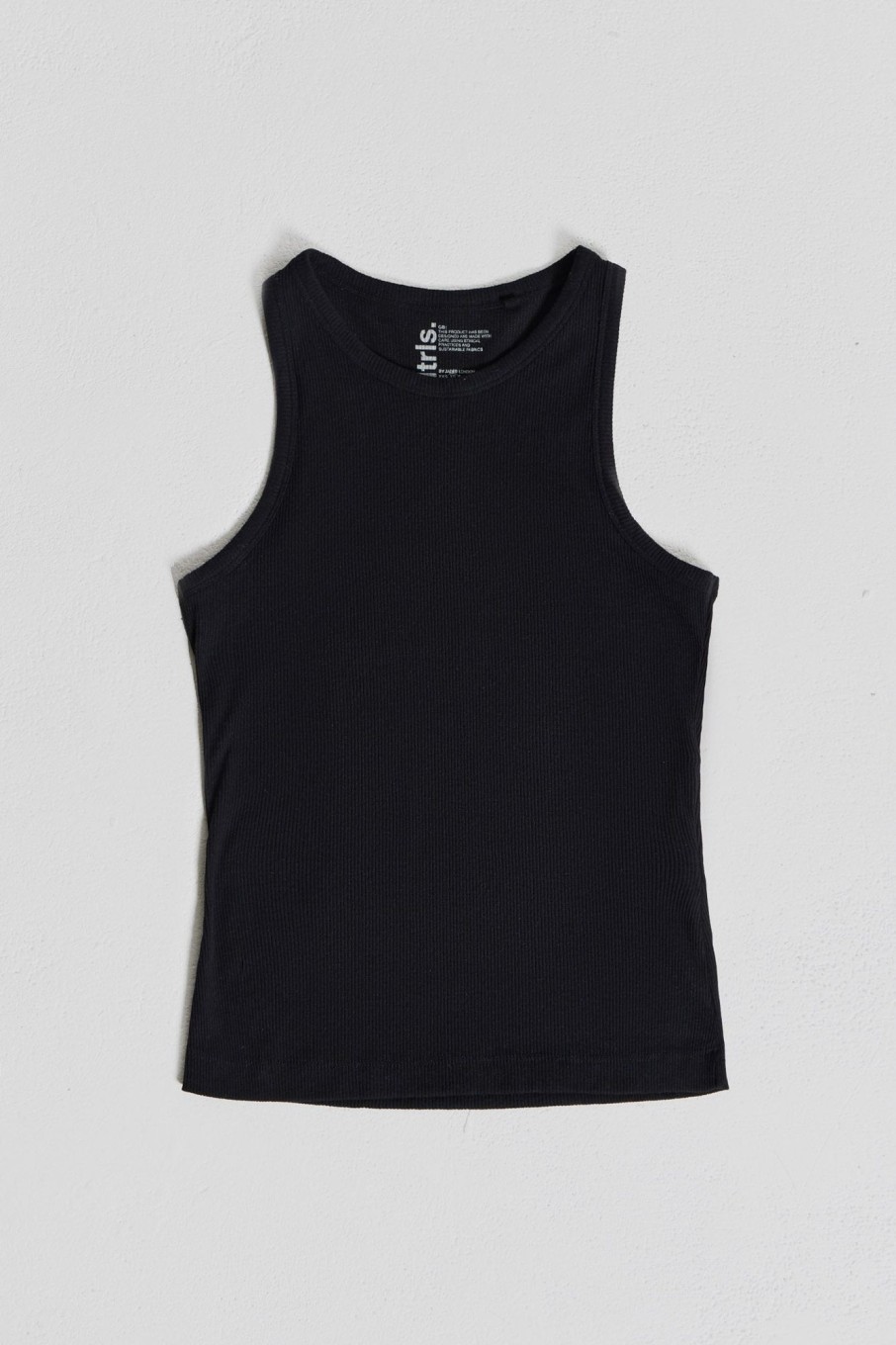 Jaded London Ntrls Black Rib Vest | Basics