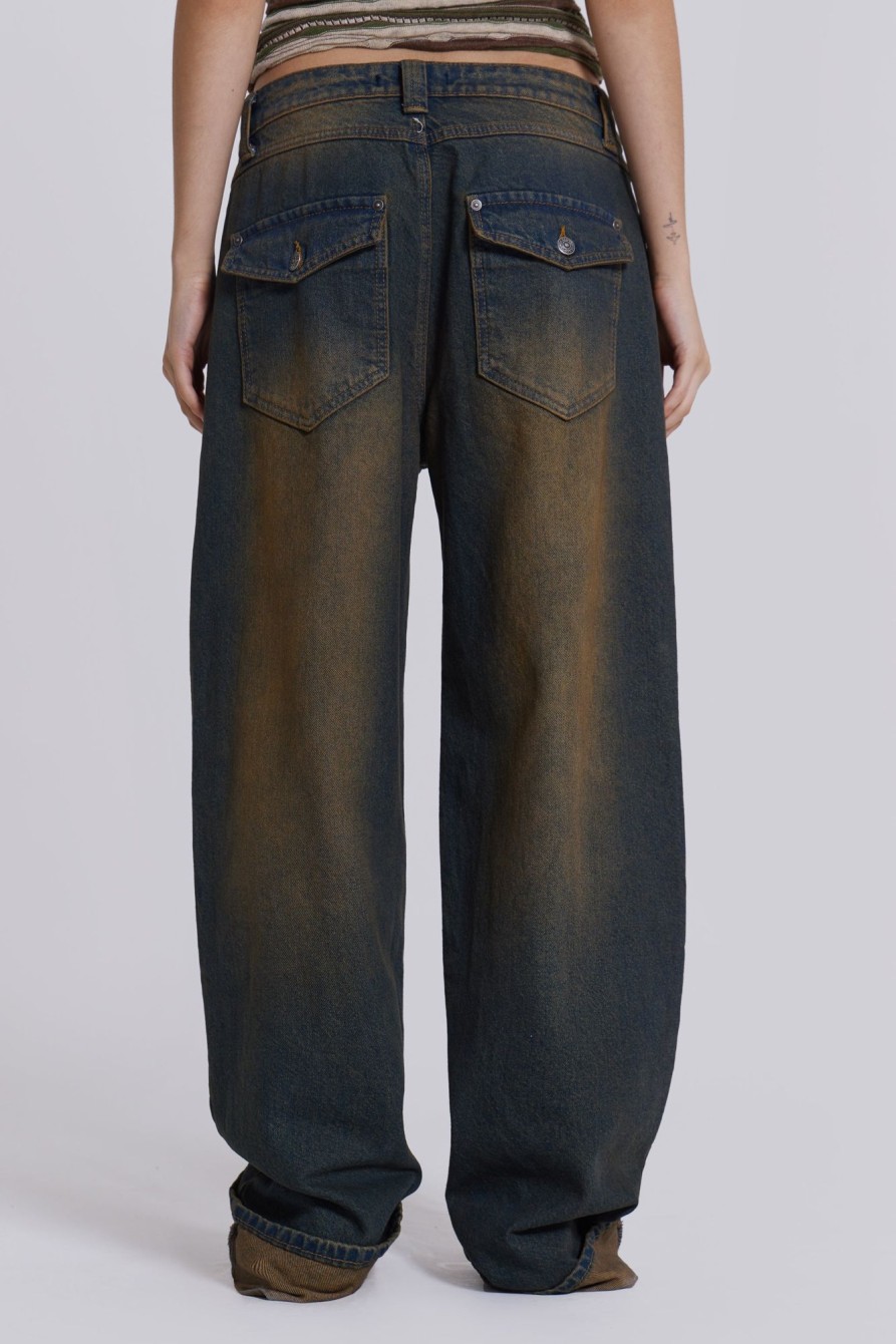 Jaded London Sonic Jeans In Dirty Wash | Baggy Jeans