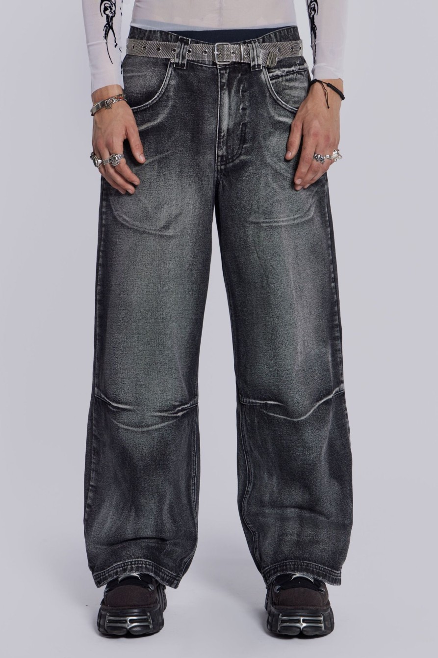 Jaded London Black Ethereal Colossus Jeans | Jeans