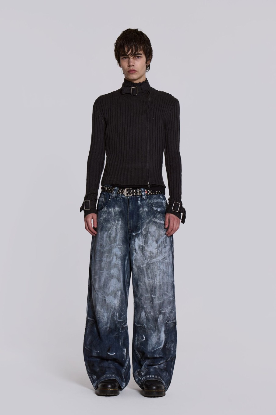 Jaded London Blue Painter Colossus Jeans | Jeans