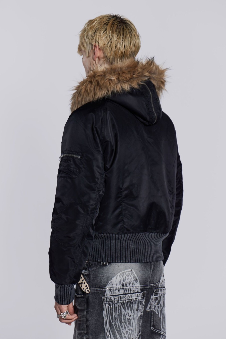 Jaded London Black Jet Jacket | Outerwear