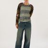 Jaded London Green Nirvana Jumper | Knitwear