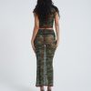 Jaded London Astro Camo Mesh Maxi Skirt | Beach Co-Ords