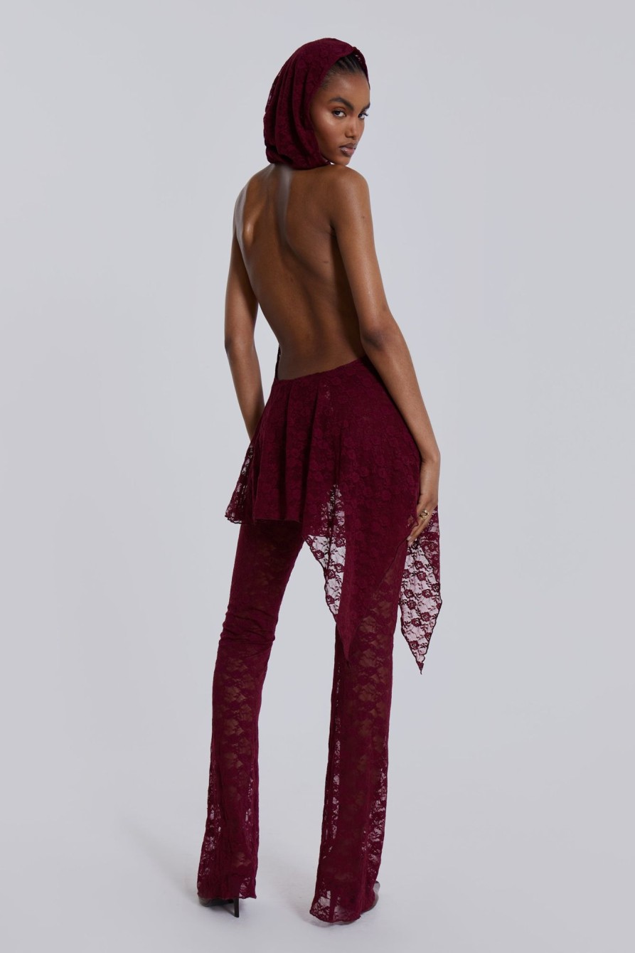 Jaded London Riva Lace Hooded Co-Ord Set | Trousers & Pants