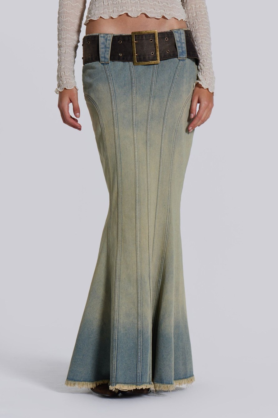 Jaded London Chelsea Denim Maxi Skirt | Maxi Skirts