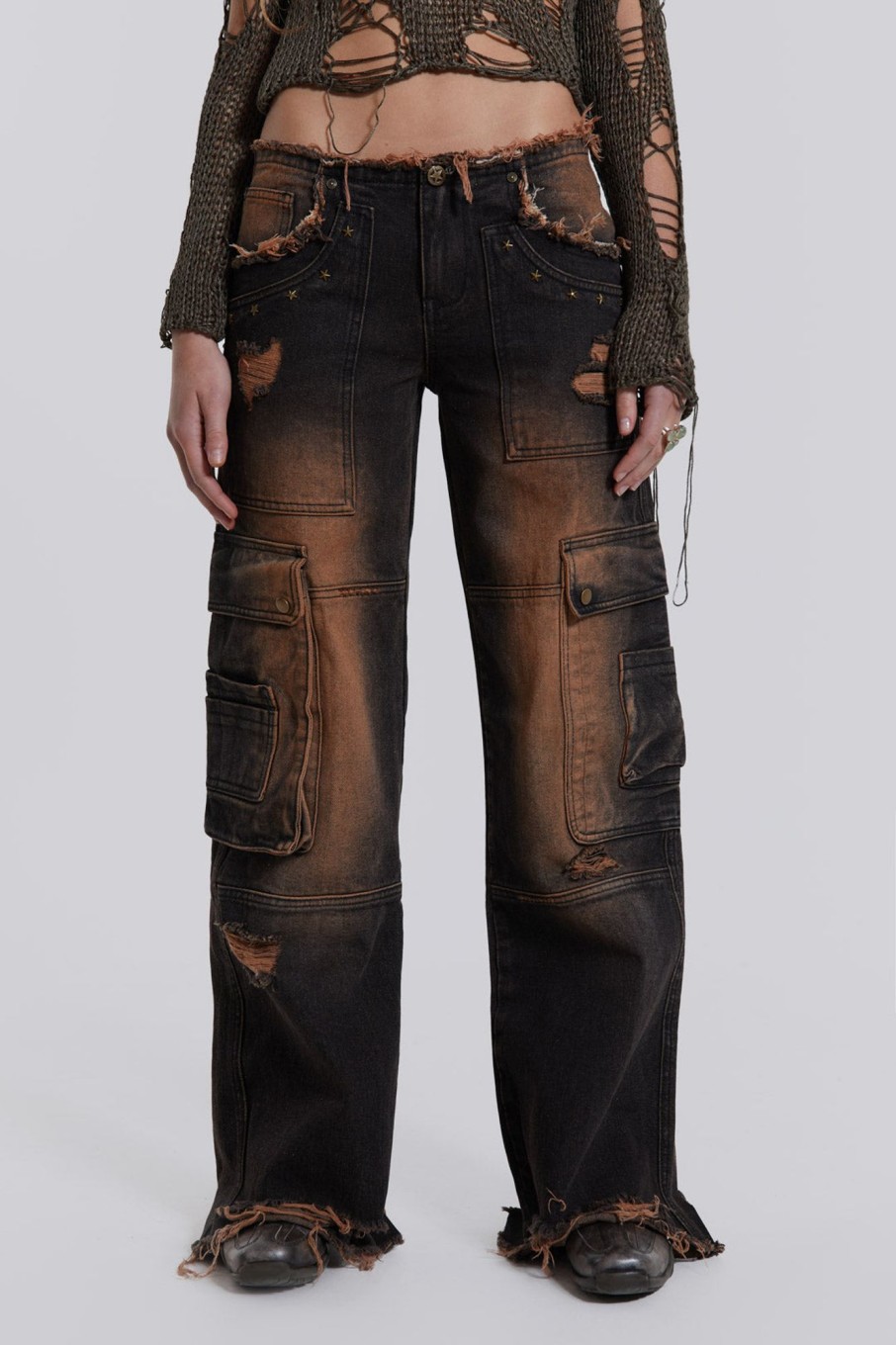 Jaded London Cadet Cargo Jeans | Baggy Jeans