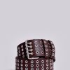 Jaded London Ara Wide Eyelet Leather Belt | Accessories