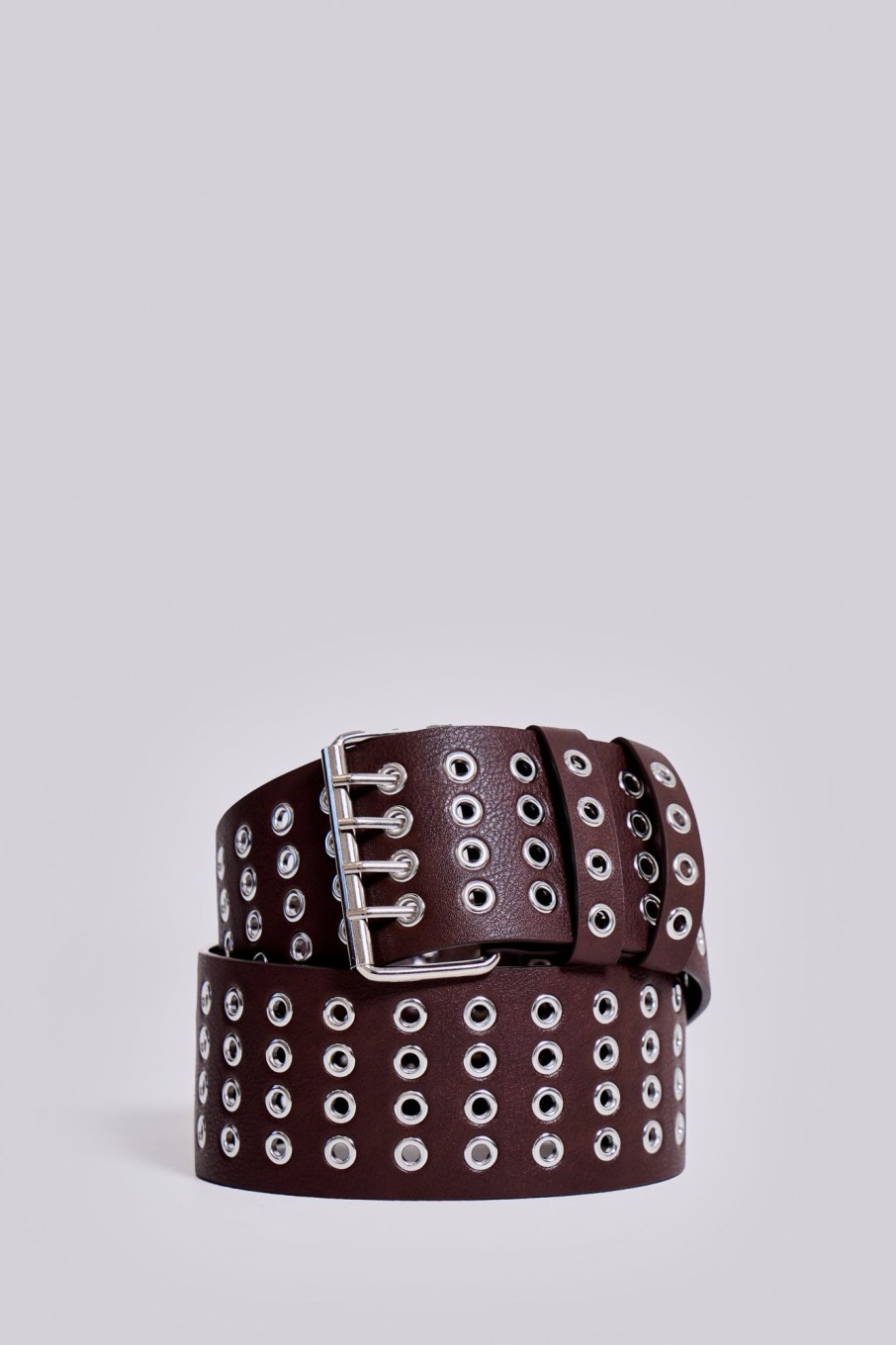 Jaded London Ara Wide Eyelet Leather Belt | Accessories