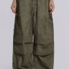 Jaded London Khaki Oil Wash Parachute Pants | Cargo Pants