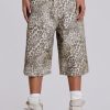 Jaded London Leopard Fade Colossus Jorts | Jorts