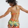 Jaded London Citrus Burst Frill Edge Micro Mini Skort | Beach Cover Ups