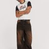 Jaded London Vintage Brown Colossus Fit Jeans | Jeans