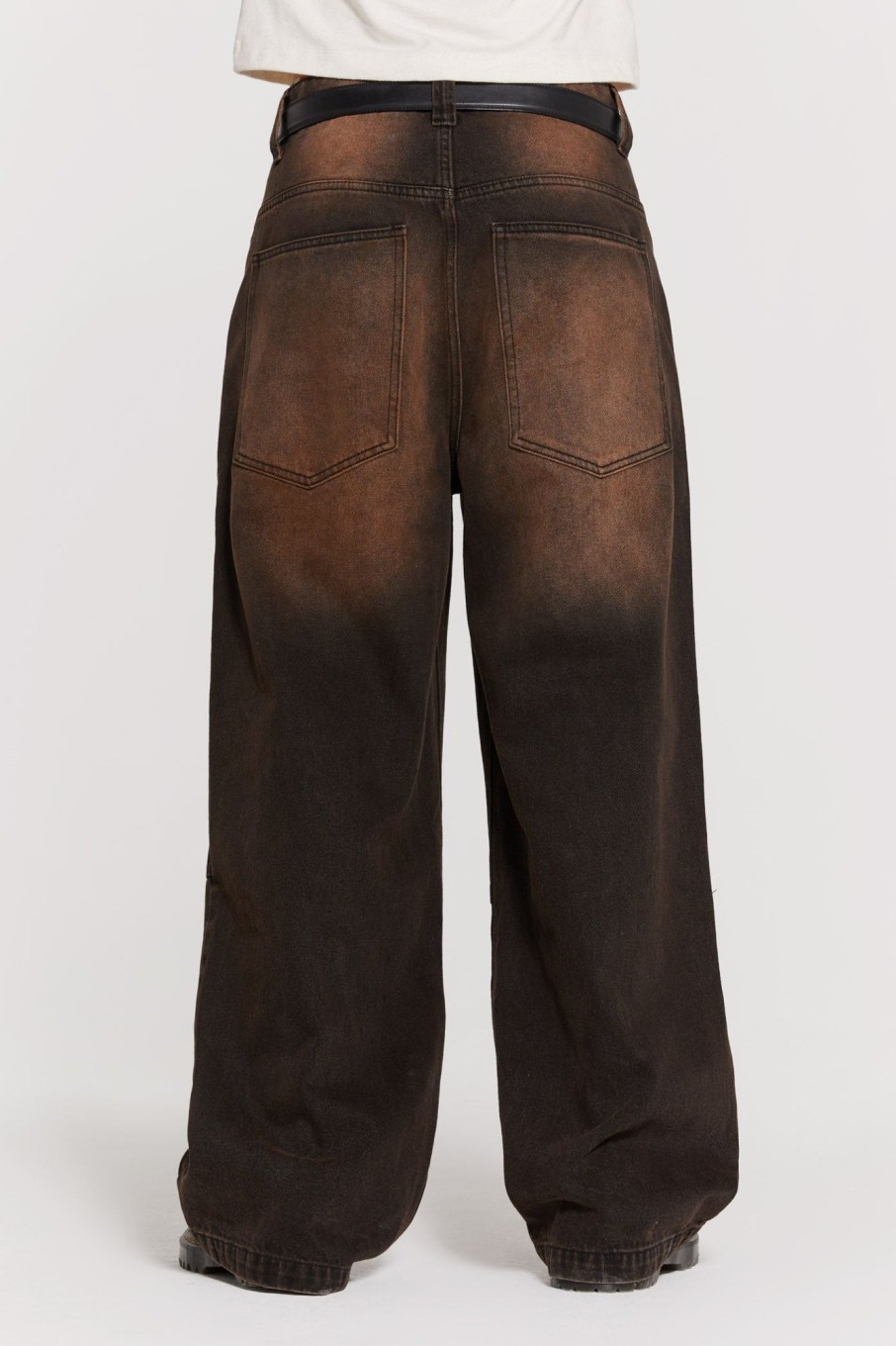 Jaded London Vintage Brown Colossus Fit Jeans | Jeans