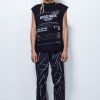 Jaded London Black Receipt Print Vest | Vests