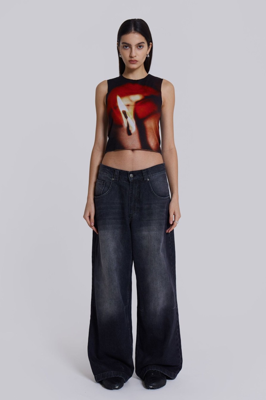 Jaded London Motion Slinky Tank Top | Crop Tops