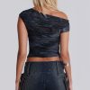 Jaded London Reign Asymmetric Top | Crop Tops