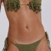 Jaded London Green Canary Knit Micro Bikini Bottoms | Micro Bikinis