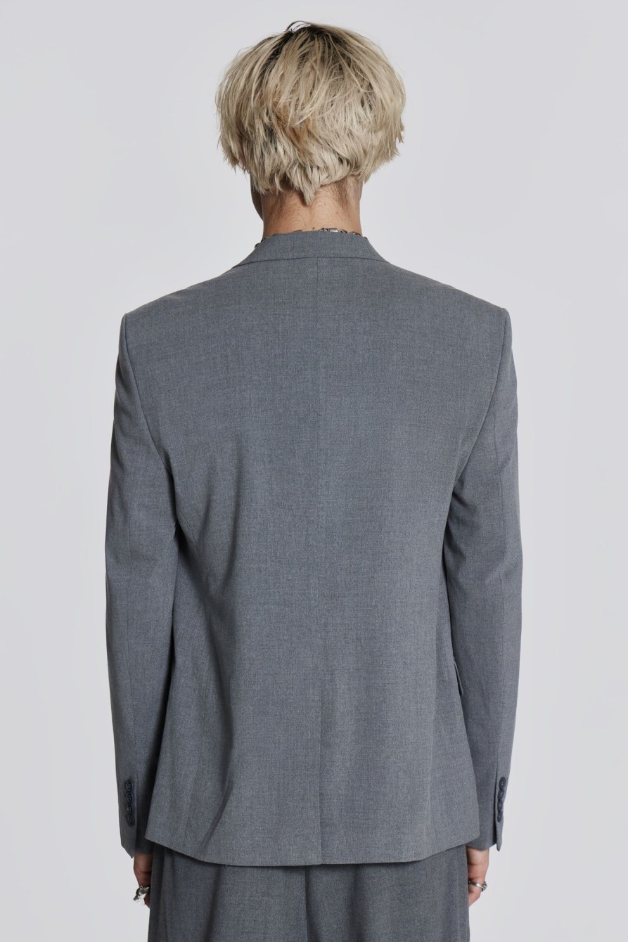 Jaded London Grey Goliath Blazer | Tailoring