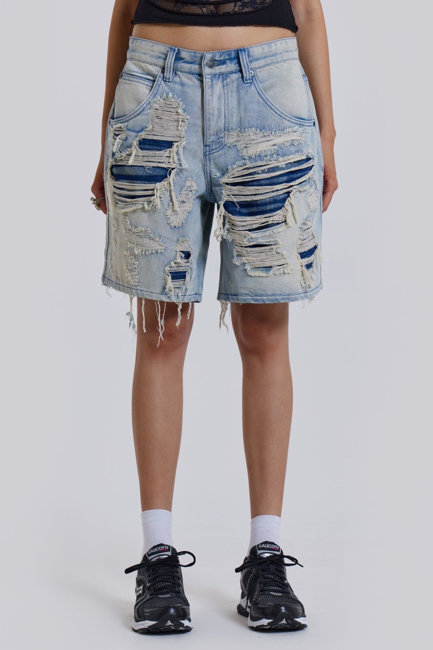 Jaded London Vault Denim Shorts | Jorts