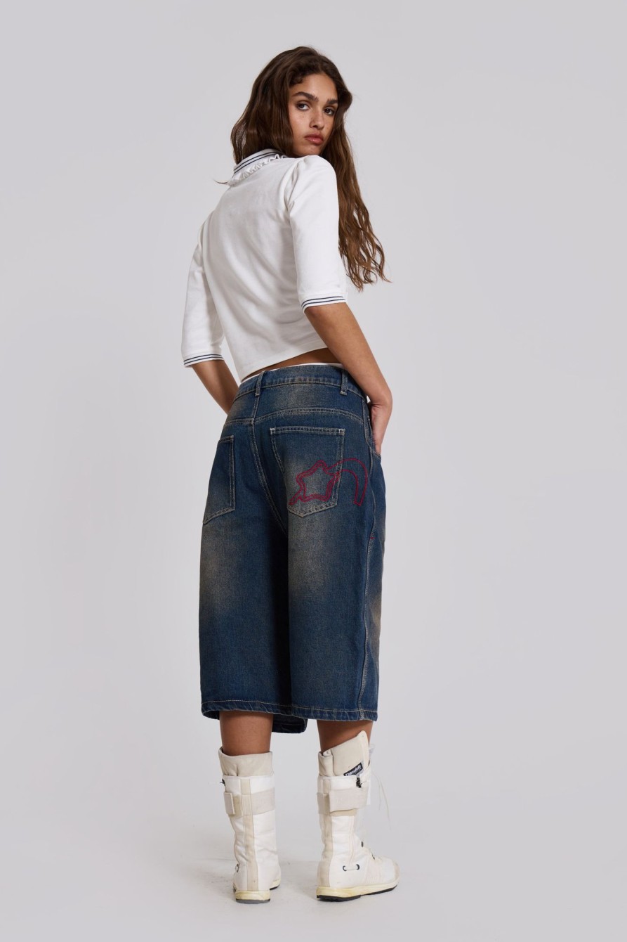 Jaded London Bronx Jumbo Fit Denim Jorts | Jorts