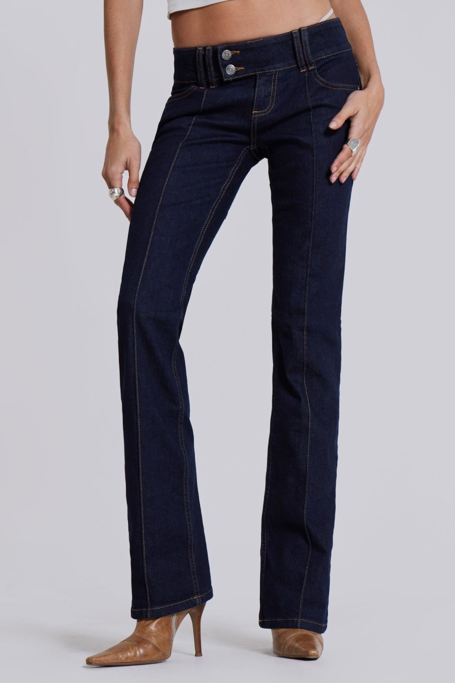 Jaded London Indigo Thirteen Jeans | Slim/Straight Jeans