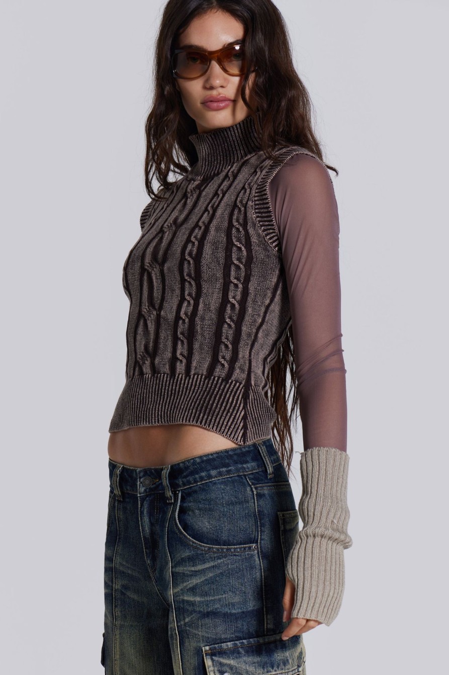 Jaded London Nixa Sleeveless Knit Top | Knitwear