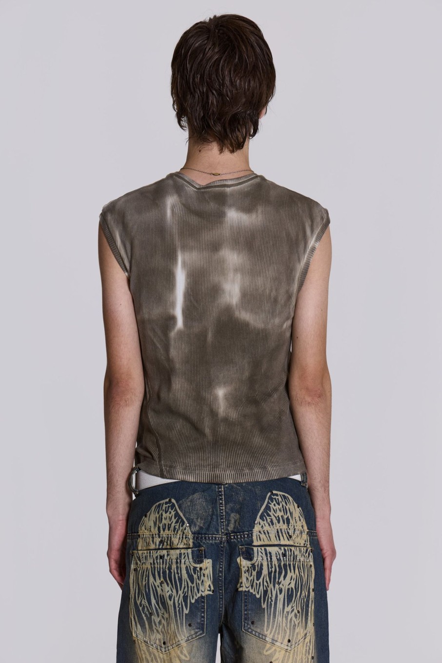 Jaded London Grey Glare Tank | Vests