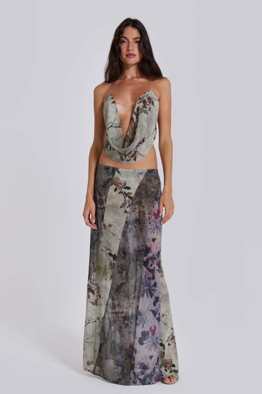 Jaded London Asteria Panelled Maxi Skirt | Maxi Skirts