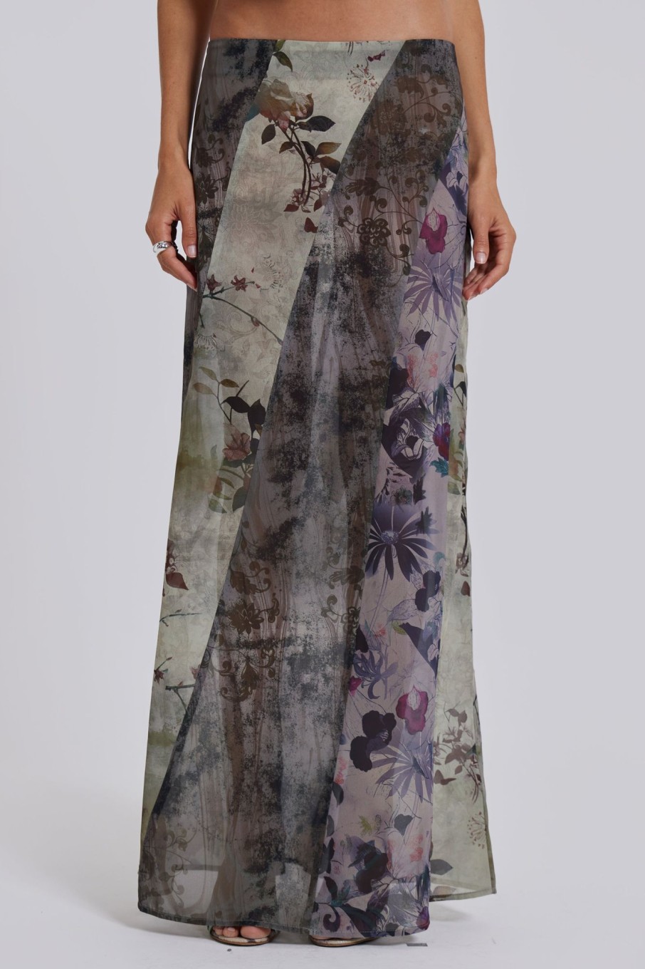 Jaded London Asteria Panelled Maxi Skirt | Maxi Skirts